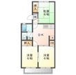 セジュール長谷川Ｂ棟の間取図