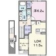 リヴェール カナデ Aの間取図