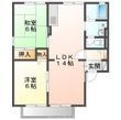 セジュールウエストタウンの間取図