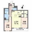 シャーメゾンArtsyの間取図