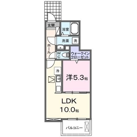 拡大写真:ヒカルサ豊橋小向町 1階102の間取り