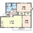 フレグランス牛川Aの間取図