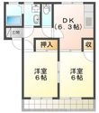 アーバンハイツA棟の間取図