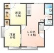 コーポアロー高師Ⅱの間取図