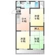 山中荘Aの間取図