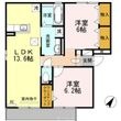 リバーサイド中部 Bの間取図