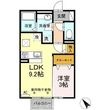 レセンテ上野　Ｂの間取図