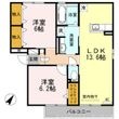 リバーサイド中部 Bの間取図