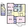レジデンス21 Bの間取図