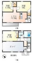 おがさわら和の家60番貸家群② 106の間取図