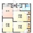 栗木山ハイツ2棟の間取図