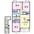 グランドヒルBの間取図