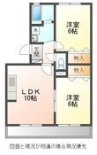 リヴェール後田 A棟の間取図
