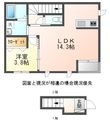 カーサ伊奈駅前の間取図