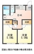 ソルテ川田Aの間取図