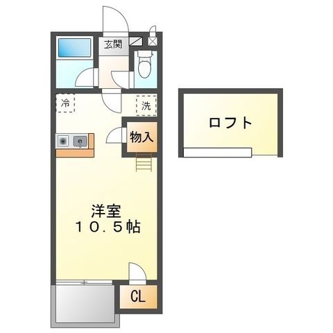 拡大写真:セザンヌ町並 1階101の間取り