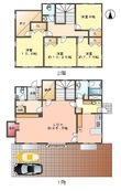 梅坪町戸建の間取図