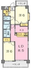 フローラ小坂の間取図