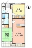ハイムS.Sの間取図