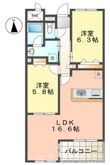 リアンヒロの間取図