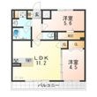 パークサイド健都の間取図