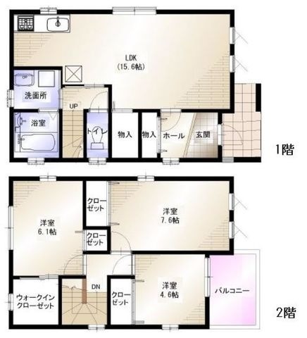 拡大写真:フジパレス戸建賃貸豊島南 1階2の間取り