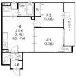 ラモーナ北条Ⅰの間取図