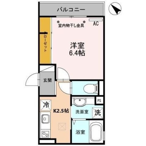 拡大写真：ビルボード淡路駅前 1階101の間取り
