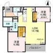 茨木市西田中町の間取図