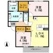 枚方市藤阪元町1丁目の間取図