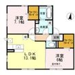 枚方市藤阪元町2丁目の間取図