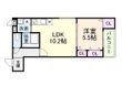 大阪市東淀川区大桐２丁目の間取図