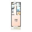 クリエオーレ上小阪の間取図