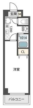大阪市東淀川区瑞光2丁目の間取図