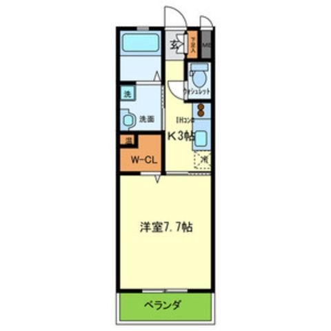 拡大写真:箕面市小野原東1丁目 1階105の間取り