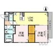 四條畷市大字清瀧の間取図