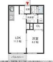 枚方市星丘３丁目の間取図