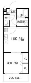 枚方市岡南町の間取図