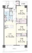 茨木市別院町の間取図