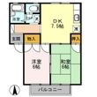サンソレイユ Ⅰの間取図