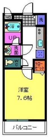 拡大写真:尼崎市武庫之荘本町1丁目 2階202の間取り