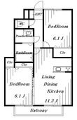 シャインハイツの間取図