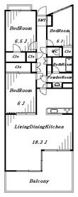 リーベスト西千葉の間取図