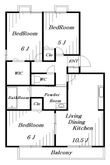 ロイヤルクレッセント西登戸の間取図