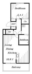 D-room穴川2丁目の間取図