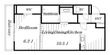 D-ROOM花園の間取図
