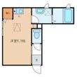 リヴュールHIRAKAWAの間取図