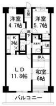 エトワール多摩川の間取図