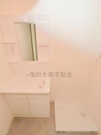洗面脱衣所 独立洗面台 洗濯機置き場