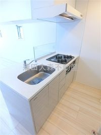 3口ガスグリル付システムキッチン カウンター